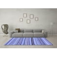 thumbnail image 3 of Ahgly Company Indoor Rectangle Abstract Blue Modern Area Rugs, 5' x 7', 3 of 4