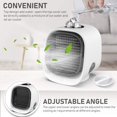 thumbnail image 5 of Aire acondicionado portátil, mini enfriador de aire con 3 velocidades, aire acondicionado móvil 3 en 1, ventilador de aire acondicionado personal para oficina, dormitorio, hogar JFHHH pequeña, 5 of 5