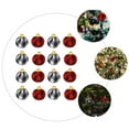 thumbnail image 6 of OFFIGAM Festival Ornament Assorted Color Cotton Christmas Tree Adornment 36Pcs, 6 of 8