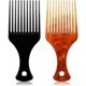 thumbnail image 1 of Peine afro de 2 piezas, cepillo antiestático para cabello afro, peine afro de dientes anchos para cabello rizado y encrespado., 1 of 5