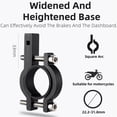 thumbnail image 2 of WEST BIKING - Abrazadera para teléfono móvil con base de doble polo para scooter (negro), 2 of 3