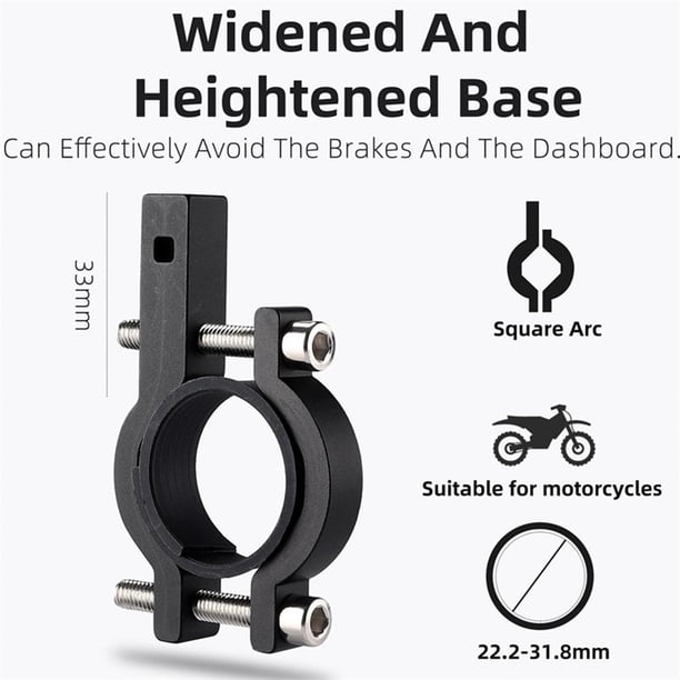 Phone WEST BIKING Cell Clamp Base Double Pole Scooter Clip Negro