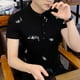 thumbnail image 5 of Camisetas estéticas para hombre, ropa vintage original y elegante, ropa de calle Kpop, novedad, camiseta para hombre bordada, estilo trashy Y2k, 5 of 5