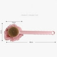 thumbnail image 2 of Fregador para ducha, esponja de baño, cepillo para el cuerpo de la ducha con cerdas y lufa, cepillo para la espalda, mango largo para la ducha, cepillo corporal exfoliante para hombres y mujeres, húmedo o seco, 2 of 5