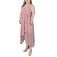 thumbnail image 2 of NY Collection Plus Size Sleeveless Wrap Chiffon Dress, 2 of 4