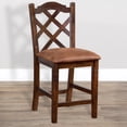 thumbnail image 3 of Sunny Designs Santa Fe 24" Double Crossback Barstool in DarkChocolate (Set of 2), 3 of 5