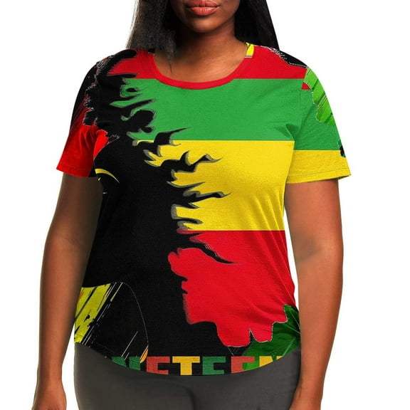 Shirts for Women under $5 Short Sleeve Round Neck Printing Casual Shirts Loose Plus Tee Tunic Blouse Multicolor