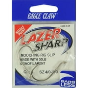 (5 pack) Lazer Sharp L580B-30-4/5 Barbless Mooching Rig, Multiple Size