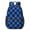 Blue and Black, variant on Black and Gray Checkered Pattern 17" School Backpacks for Teens,Waterproof Oxford Fabric,S-Shape Padded Straps for School,Travel,Hiking,Camping