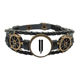 thumbnail image 1 of 5 en numeros romanos Negro silueta Pulsera marina tejida en cuero, 1 of 4