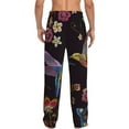 thumbnail image 3 of Goofa Humming Bird Printed Soft Pajama Pants for Men, Wide Leg Comfy Casual Lounge Yoga Pants-Large, 3 of 9