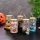 thumbnail image 5 of Vaso de Halloween con tapa y copa de vino. Taza de café helado de Halloween. Taza de otoño transformable. Fiesta de cumpleaños para ambos. Y, 5 of 6
