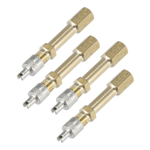 4 Piezas 50mm/1,97" Auto Neumático Válvula Vástago Aire Inflado Extensión Adaptador