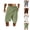 Green, variant on Men's Linen Shorts with Wrap Skirt Summer Casual Elastic Waist Lightweight Boho Swim Bottoms Beachwear with Pockets