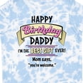 thumbnail image 4 of Inktastic Happy Birthday, Daddy- Best Ever in Pink Boys or Girls Toddler T-Shirt, 4 of 5