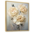 thumbnail image 2 of Designart "Simplistic Carnations And Bud" Carnations Floater Framed Canvas Art Print, 2 of 5