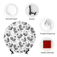 thumbnail image 4 of Honeii Retro Rooster Print Elegant Bone China Decorative Plate, Porcelain Plate,Art Crafts,Ceramic Ornaments for Home Office Wall Decor-7in, 4 of 6