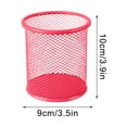 thumbnail image 5 of HBBKVI Pencil Holder, Round Metal Mesh Pen Holder for Home Office, Desk Organizer Makeup Brush Holder, 5 of 6