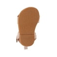 thumbnail image 3 of bebe Girl's Infant Flat Shoes with Metallic Shimmer, Glitter and Rhinestone - Flats For Infants, Tan, 1, 3 of 9