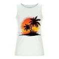 thumbnail image 4 of Gifts for Men! Titcea Mens Tank Top Palm Tree Printed Round Neck Sleeveless T Shirts Hawaiian Beach Holiday Running Workout Summer Casual Tank Tops, 4 of 5
