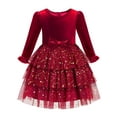 thumbnail image 6 of Hotiary 2-9Y Toddler Girls Casual Velvet Twirl Tutu Dresses Princess Girl Winter Fall Sequins Party Dress For Everyday, Halloween, Christmas, School, Party, 6 of 7