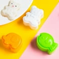 thumbnail image 6 of Soumake 3Pcs/Set Rice Roll Mold Irregular Cartoon Bear Fish Elephant Design Non-stick Baking Mold for Kindergarten, 6 of 8