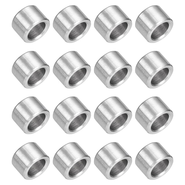 16 Pcs Entretoises en Acier Inoxydable 304 15/32 Pouces OD x 5/16 Pouces ID x 5/16 Pouces Longueur(12x8x8mm) Vis Support de Bague Finition Simple Non Filetée Entretoises Rondes en Métal pour Vis M8 Boulons et Tiges