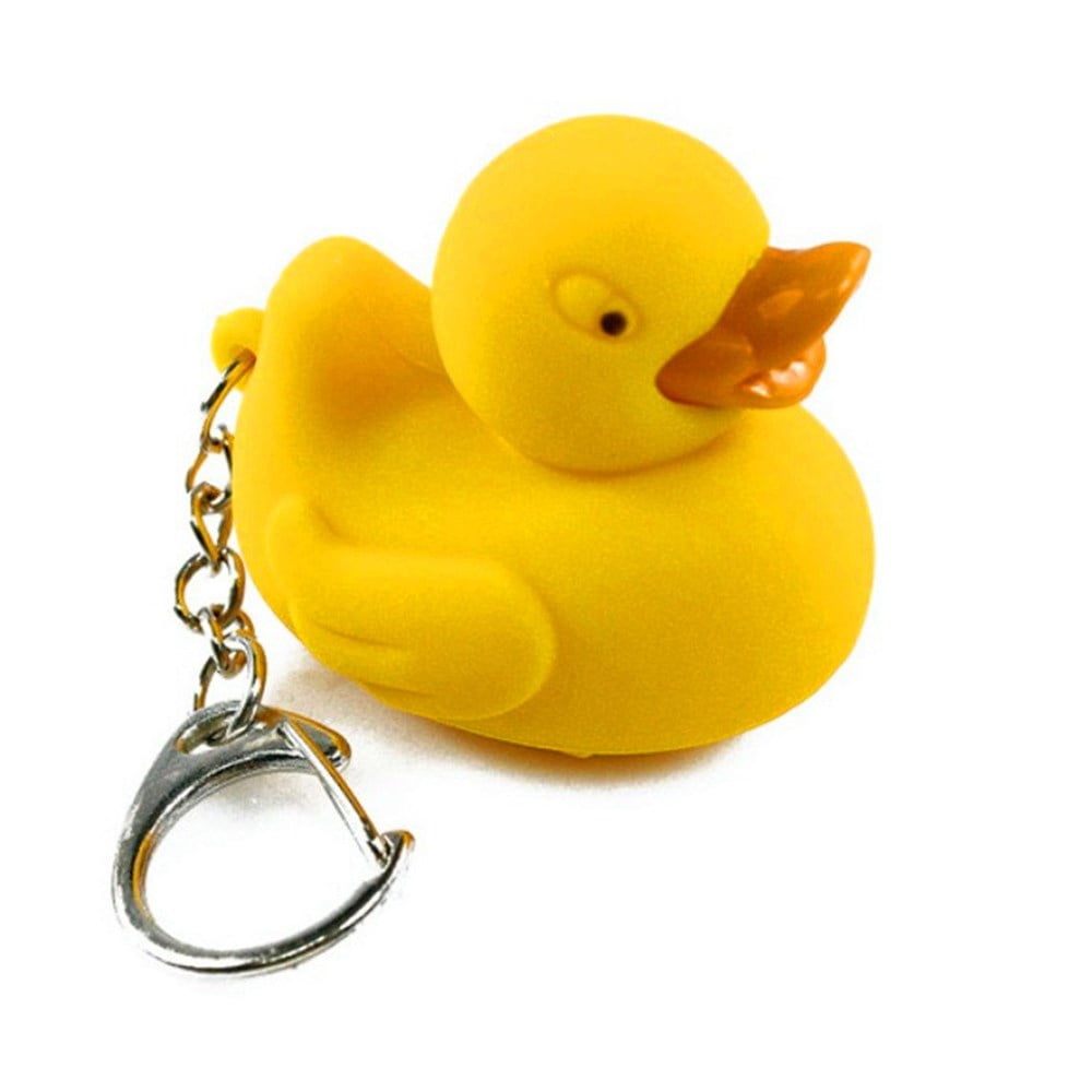 Kikkerland Design - Ducky Duck Light Up LED Novelty Keychain Flashlight ...