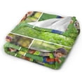 thumbnail image 3 of Custom Blanket with Photos Text, Personalized Blanket Customized Throw Blankets for Family Friend Father Mother Christmas Halloween Birthday Wedding Customized Gifts for Women Men 50"x40", 3 of 6