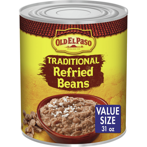 Old El Paso Traditional Refried Beans, 31 oz