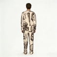 thumbnail image 2 of Mens 2 Pack Pajama Set Long Sleeve Pajamas Top and Pants Pjs Set Loungewear, Sport Baseball Football Basketball, 2 of 6