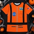 thumbnail image 6 of Halloween Astronaunt Costume Orange Escape Suit All Over Mens Costume T Shirt, 6 of 7