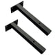 thumbnail image 5 of 2 soportes de pared para colgar en la pared, soporte triangular de hierro para estantería (negro), 5 of 6
