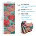thumbnail image 2 of Pioneer Flower Floral Print Pattern Hot Yoga Mat Towel Non Slip for Hot Yoga - Quick-Drying Yoga Mat Cover with 4 Corner Pockets with Travel Bag - Hot Yoga Towel Non Slip 74"x26", 2 of 6