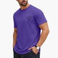 thumbnail image 5 of Men's Graphics Printed Eversoft Cotton T Shirts, Breathable & Moisture Wicking with Odor Control, Sizes 2XL Purple, 5 of 6