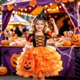 thumbnail image 6 of LILIYA Girls Halloween Enchanting Hat Outfit with Tutu Dress, Fancy Party Set for Dress Up and Halloween Party 4-5 Years, 6 of 7