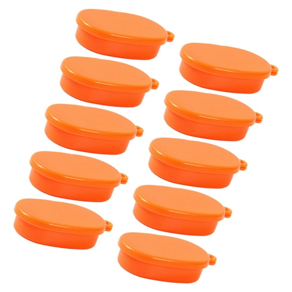 WHAMVOX 10Pcs Small Lunch Box Model Orange Plastic For Dollhouse Accessories And Diy Decoration