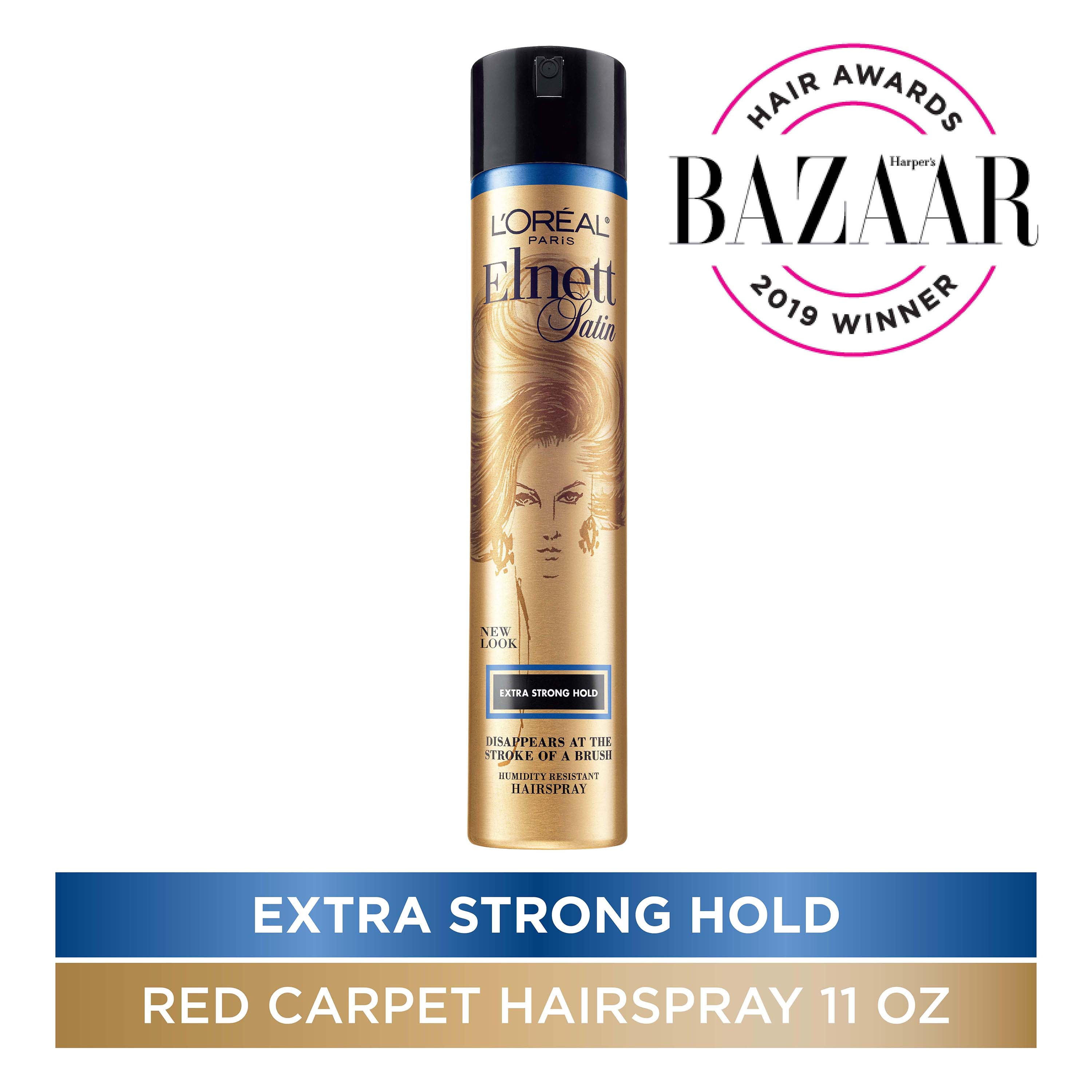 L'Oreal Elnett Satin Extra Strong Hairspray, 11 oz. Walmart.com