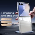 thumbnail image 2 of ELEHOLD for Samsung Galaxy Z Flip 7 2025 Case,Crystal Clear Non-Yellowing Shockproof Anti-Scratch Transparent Hard Back Slim Fit Case for Samsung Galaxy Z Flip 7 2025,White, 2 of 7