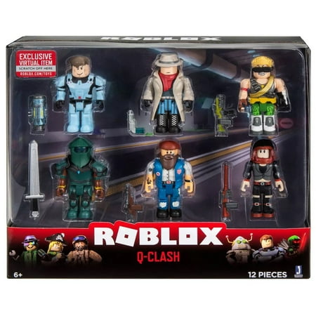 Roblox Action Collection - Q-Clash Six Figure Pack [Includes Exclusive Virtual Item]