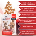 thumbnail image 3 of Fuel Good Puppers Crunchy Chicken with Bone Marrow & Bone Broth High Protein Crunchy Dog Treats, 12-oz bag, 3 of 8
