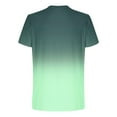 thumbnail image 4 of Yghzkop Men's Gradient Print T-Shirt Short Sleeve Round Neck Athletic Performance Moisture Wicking Polyester Casual Sports Tee Gym Running Streetwear Fashion Top, 4 of 5