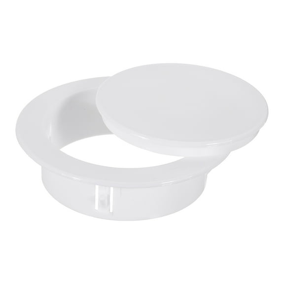 Uxcell Round Air Vent 4" (102mm), PP Vent Cover Fit for 4-4.4" Hole for Bathroom Office Kitchen Bedroom Ventilation, White