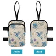 thumbnail image 3 of COEQINE Crutch Bag with Straps for Elbow Crutch Vintage Hummingbird Floral Forearm Crutch Pouch, Broken Leg Crutch Bag, Daily Essentials Organizer, Hands-Free, Lightweight, 3 of 7