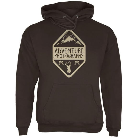 Adventure Photography Mens Hoodie Brown 2XL