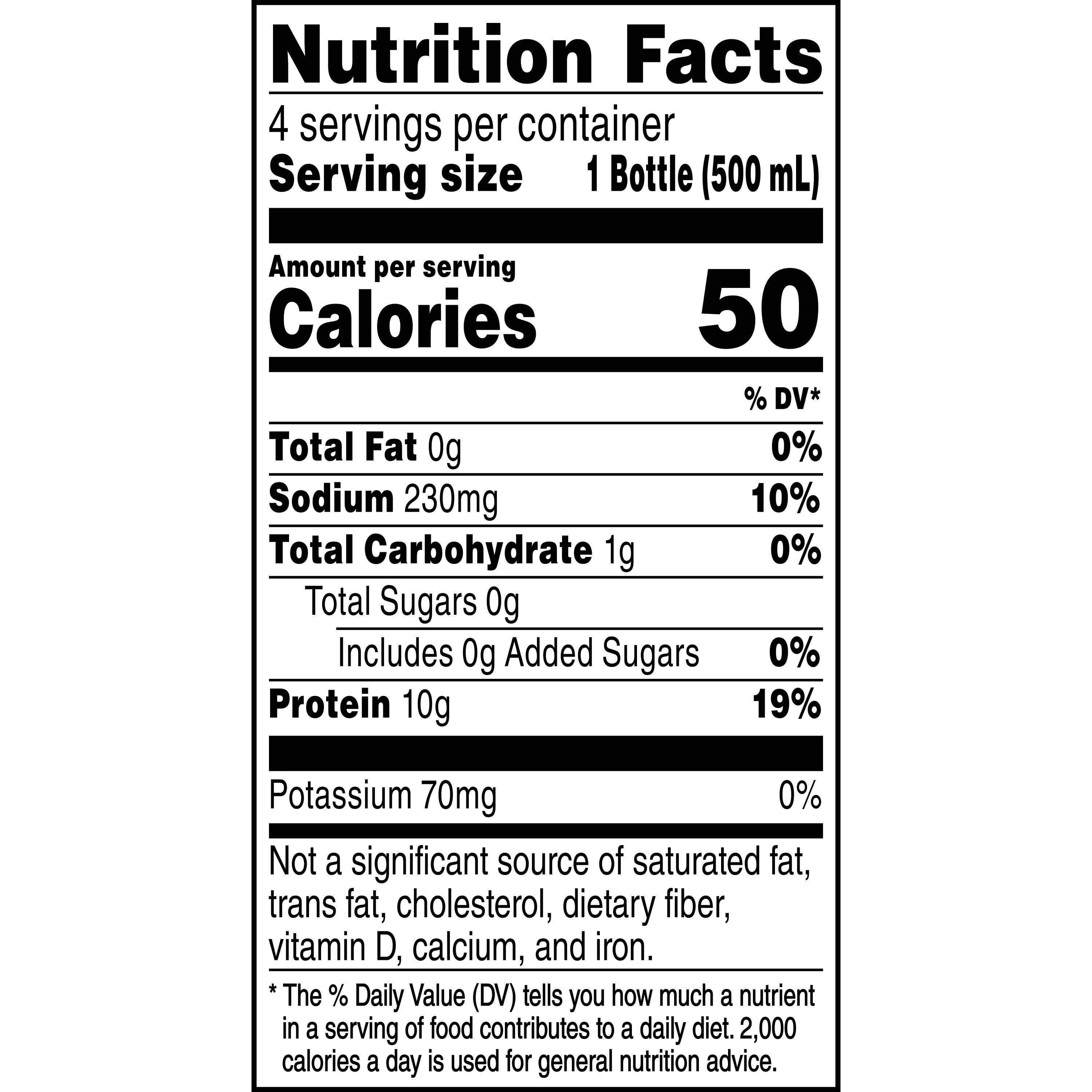 Gatorade Zero Sugar with Protein Sports Drink, Cool Blue, 16.9 oz, 4 Pack
