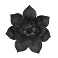 thumbnail image 1 of Sagebrook Home Metal 14" Lotus Wall Deco, Black, 1 of 2