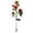 Red, variant on Artificial Rose Ground Stake with 5 Heads, 26.7in Faux Greenery Plug-in, UV Resistant Outdoor Floral Decor, Maintenance Free Landscape Accent, Vibrant Bloom, 1pcs, Yellow