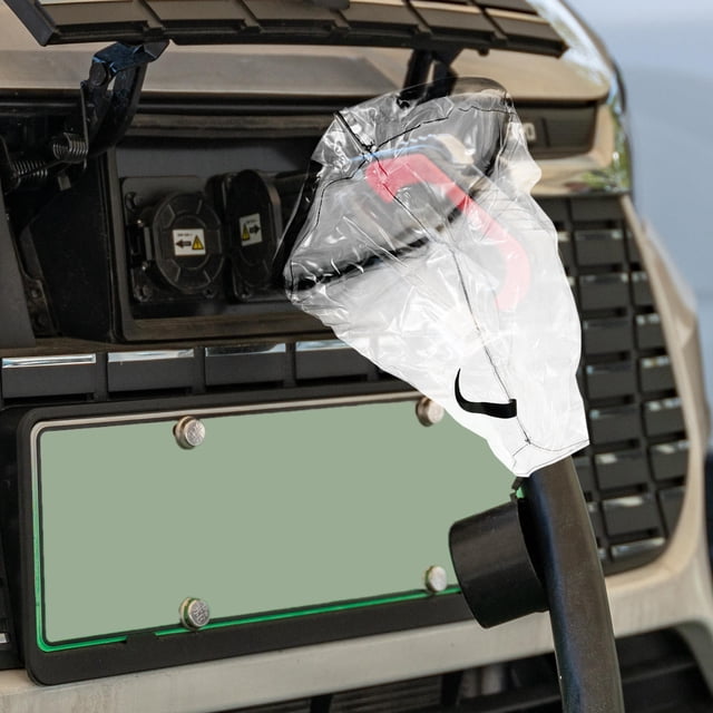 SOPOTUTU Transparent Ev Charger Rain Cover Waterproof Protection for Electric Vehicle Charging Port