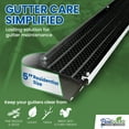 thumbnail image 2 of FlowGuard Premium 50-Year Gutter Cover System - Thermal Thaw Black - 5 Inch Aluminum Gutter Guards 102 Feet - by FlexxPoint, 2 of 5